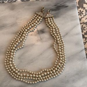 Layered pearl j.crew necklace